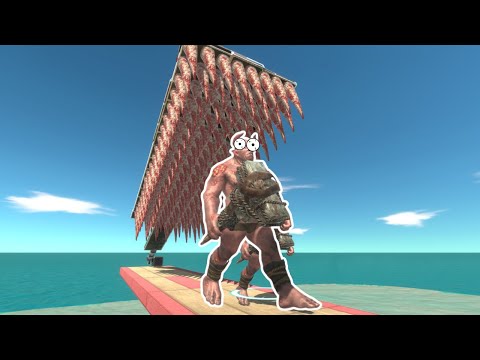 Escape From the Deadly Spikes and Evolve to Godzilla Challenge - Animal Revolt Battle Simulator