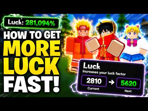 HOW TO GET MORE LUCK FAST in ANIME RNG DEFENSE (BEST LUCK METHODS & BOOSTS) Roblox