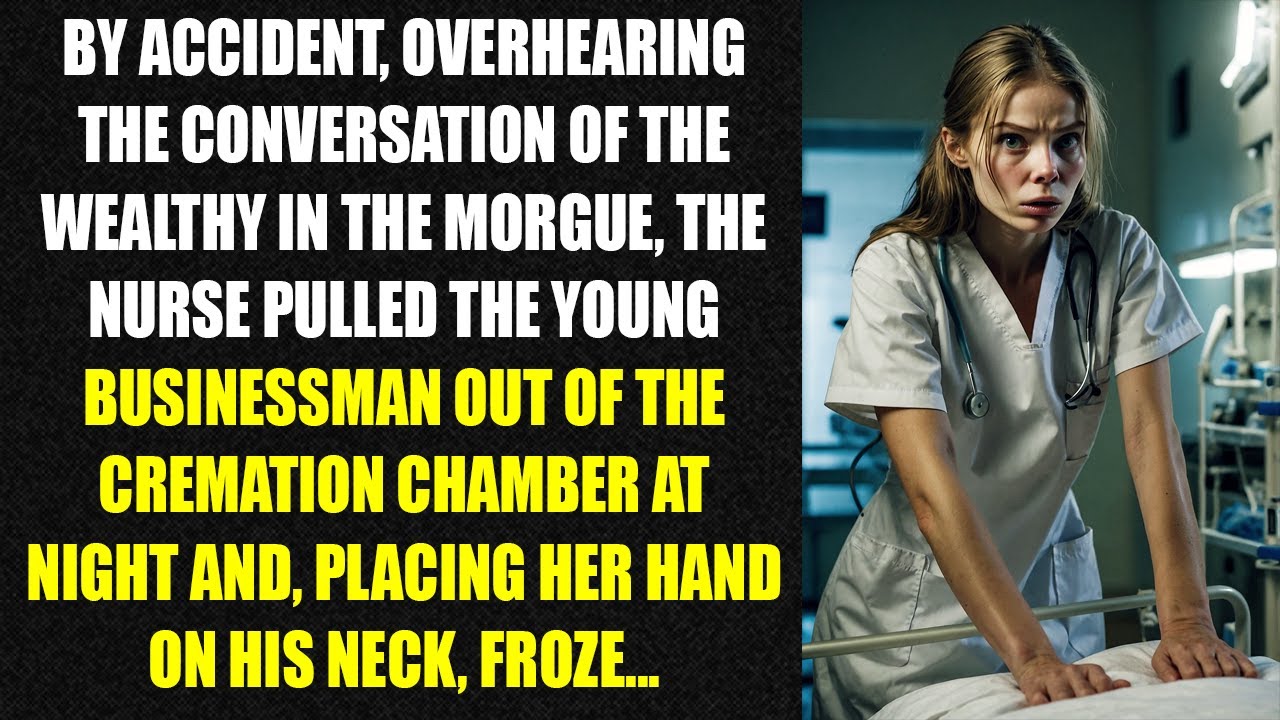 Overhearing the conversation of the wealthy in the morgue, the nurse pulled the young businessman...