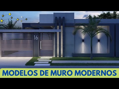 ✔ FACHADAS DE MUROS SIMPLES E MODERNOS