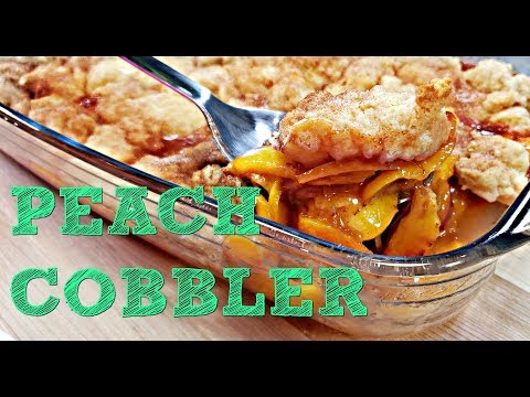 EASY Peach Cobbler Recipe | How To Make Peach Cobbler | Simply Mama Cooks