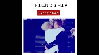 Friends expectations vs reality | Vmin vs jinkook | BTS whatsapp status #shorts