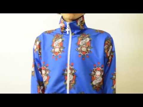 Ed Hardy（エドハーディー） ジャージ メンズ 総柄 ジャケット EJT001 EJT002 mv141