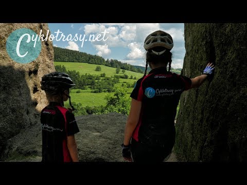 Cycle Trails 028 - Vizovice Hills (With a bear in the back on Devil's Rocks)