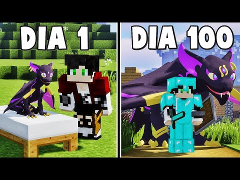 EU SOBREVIVI 100 DIAS NO MINECRAFT ATÉ ENCONTRAR TODOS OS NINHOS DE DRAGÕES - O FILME