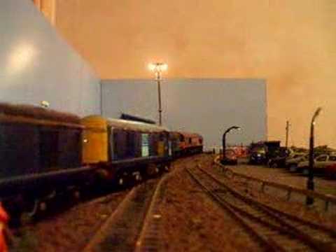 drs class 20s leaving warmington depot