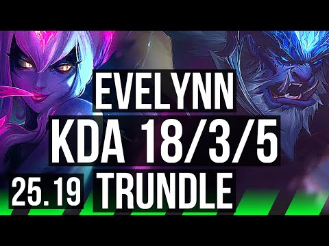 EVELYNN vs TRUNDLE (JGL) | 63k DMG, Legendary | EUW Master | 25.19