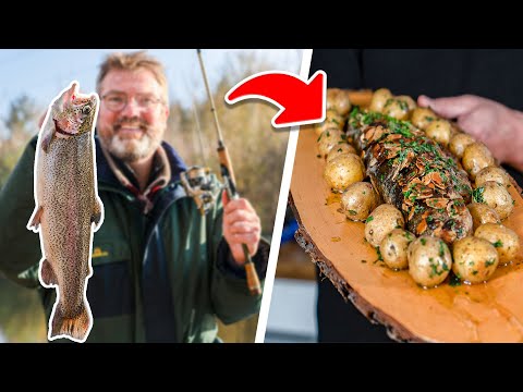 Die BESTE FORELLE Müllerin Art zum Nachmachen (mit Catch & Cook) 🎣
