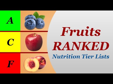 Fruits Ranked - Nutrition Tier Lists