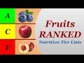 Fruits Ranked Nutrition Tier Lists