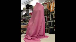8058-6 Искусственный креп-шёлк цвет Розовый 120 гр/м2, 150 см на YouTube 1