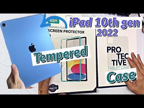 New iPad 10th Gen 2022 Best Case and screen protector #esr #TemperedGlass #ipad10thgen