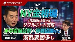 NY金相場、4月高値を上抜けばダブルボトム完成~米中首脳会談・停戦協議など波乱要因多し~【JPXデリバティブ・フォーカス】 5月11日 日産証券インベストメント 菊川弘之さん