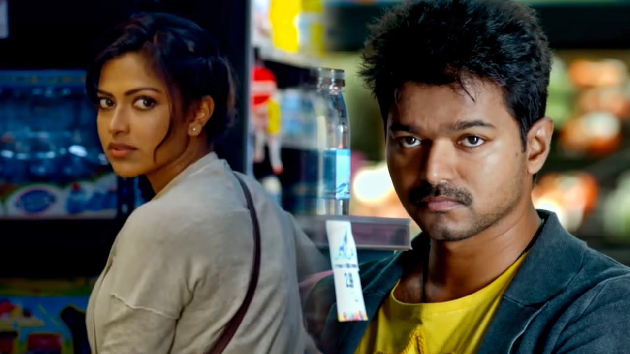 विजय आमला पॉल का पीछा कर रहा है l Thalaivaa Movie Best Comedy Scene