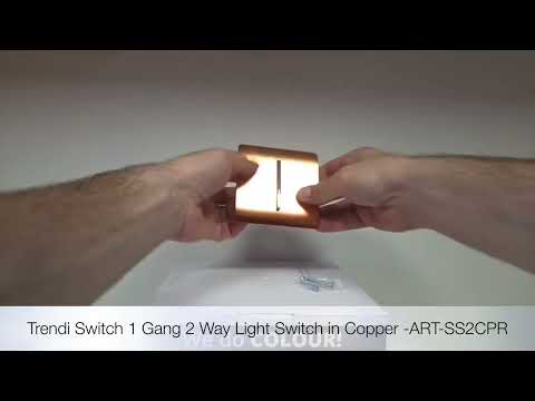 Unboxing the Trendi Switch 1 Gang 2 Way Chrome Rocker Light Switch in Copper - ART-SS2CPR