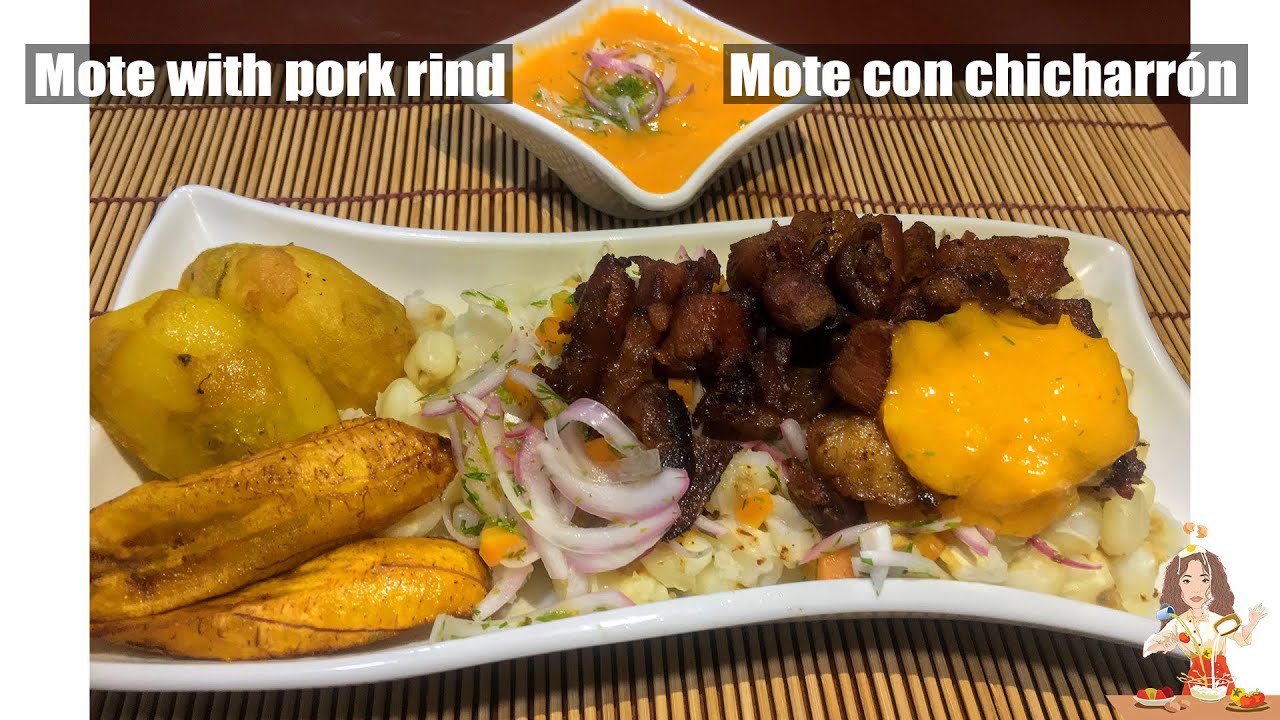 Mote con chicharrón🇪🇨 //Mote with pork rind