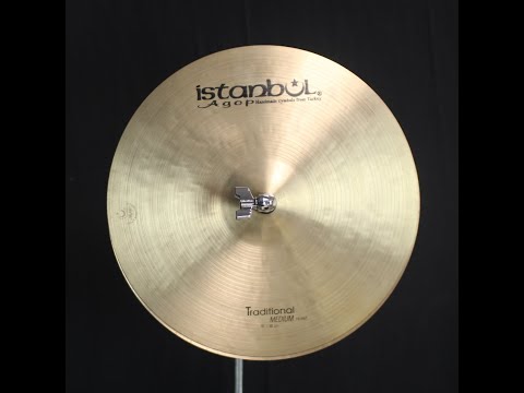 Used Istanbul Agop 15" Traditional Medium Hi Hats - 1139g/1335g