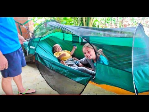 Hammock Camping--How to Set up Lawson Hammock Tent