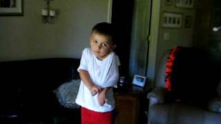 Payton dancing to "My Humps"