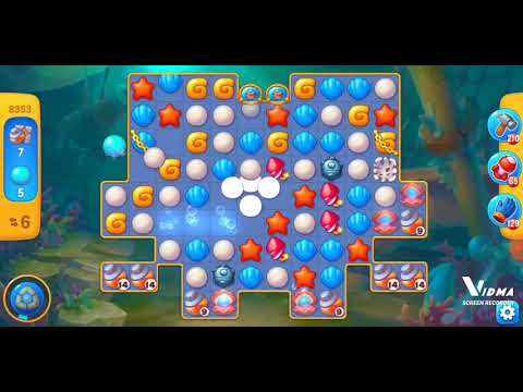 Fishdom. 8353 level no boosters and diamonds. 12 moves