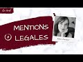 6 Quelles Sont Les MENTIONS LEGALES Obligatoires Pour Ton LIVRE