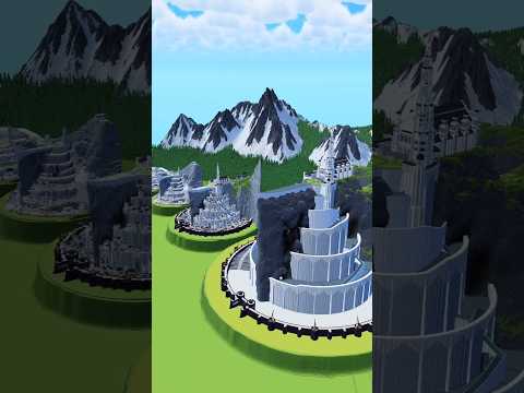 Noob vs Legend Minecraft MegabuildWhich one is your favourite? #lotr #minecraft #minecrafttutorial