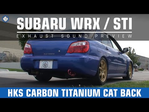 HKS 02-07 Subaru WRX STI Carbon Titanium Cat Back Exhaust Carbon-Ti Sound Clip