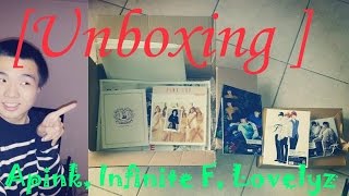 [Unboxing] Apink - Luv, INFINITE F - Koi No Sign(All Type), Lovelyz - Girls' invasion + Bonus