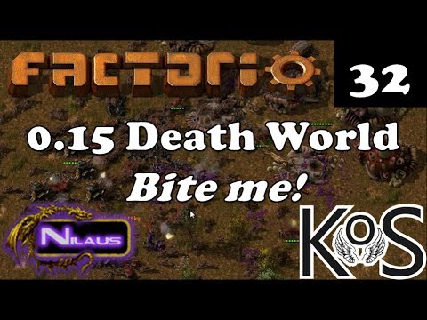 Factorio 0.15 Death World - E32 - Starting to clear a big area