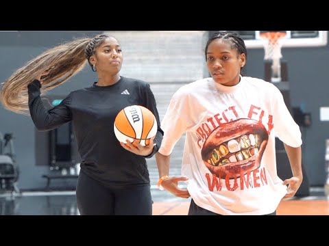 Te'a Cooper & Zia Cooke intense workout! WNBA’s next dynamic duo?