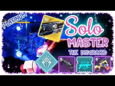 Solo 1340 Ordeal Master Nightfall Warlock - The Disgraced - Destiny 2 - With Salvation's Grip
