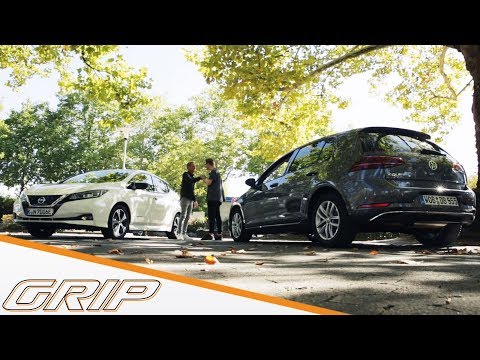 Reichweiten-Duell Elektro vs. Diesel | Nissan Leaf vs. VW Golf 1.6 TDI  | GRIP