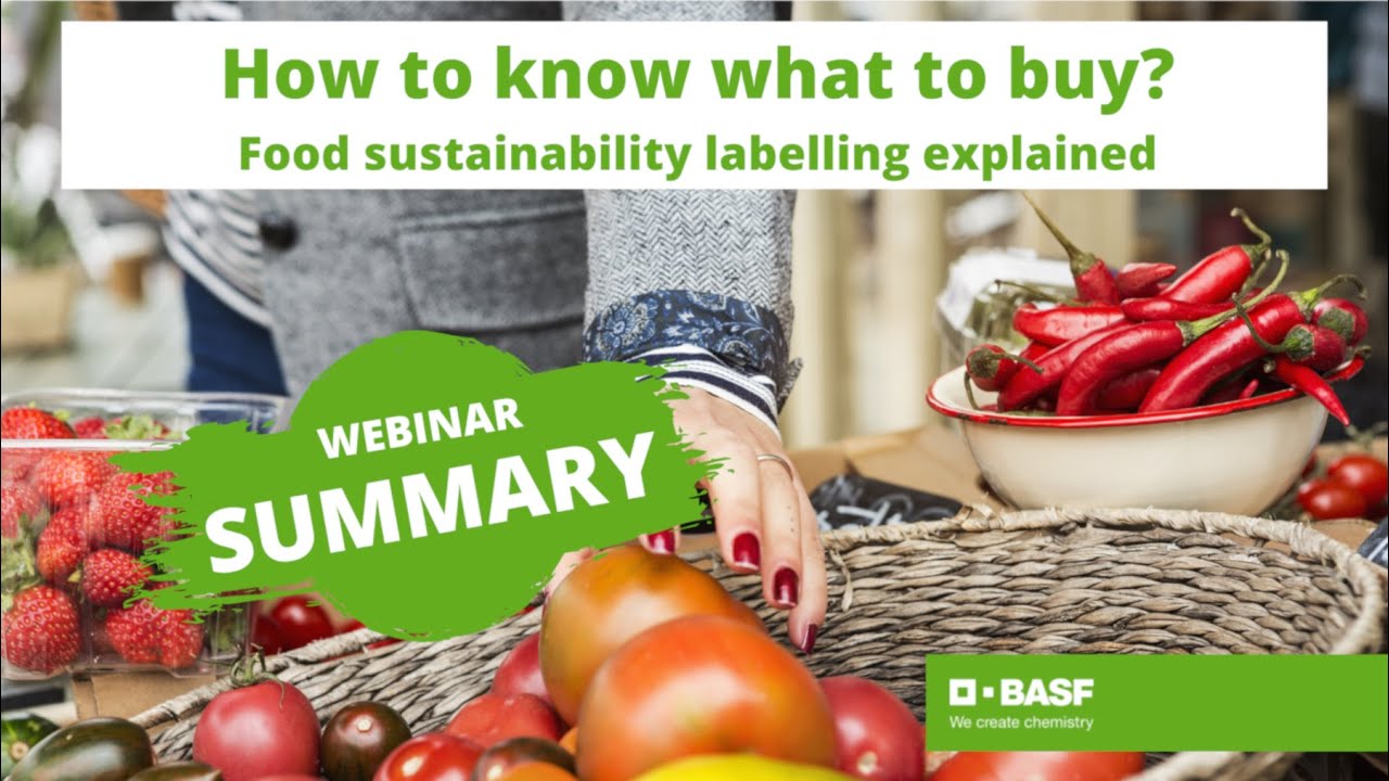 Webinar Summary: Food sustainability labelling explained
