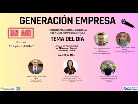 Turismo en la provincia de Márquez en Boyacá  Uniminuto y Universidad Miguel Hernández- España