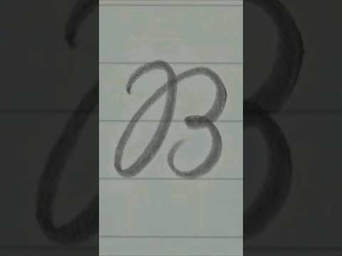 Letra B cursiva. #lettering #letras #arte #alphabet #tutorial #educacion #educación #escuela