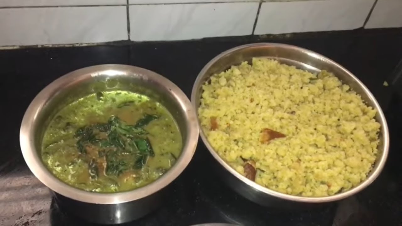 புளி உப்புமா, கத்திரிக்காய் மசியல் Tamarind Upma, Brinjal Curry