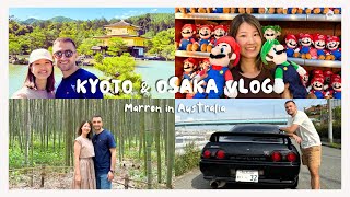 【Kyoto&Osaka vlog】ブリスベン在住国際カップル日本旅行🇯🇵京都/大阪/USJ/Driving Nissan SKYLINE GTR🚗