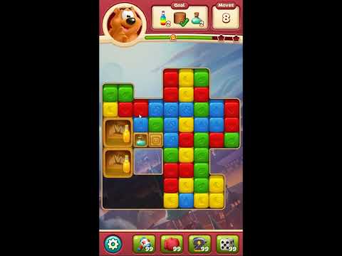 Toon Blast Level 7166 - NO BOOSTERS 🐻🐺🐱 | SKILLGAMING ✔️