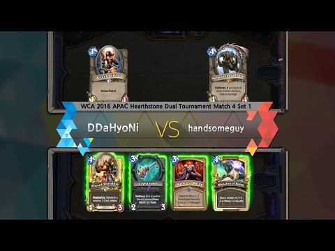 [ DDaHyoNi vs handsomeguy ] WCA 2016 APAC Hearthstone Dual Tournament Match 4 160418 (KOR)