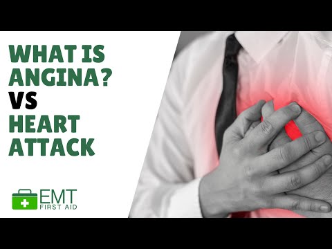 What is angina vs Heart attack |  Adult First Aid  | EMT First Aid Training |