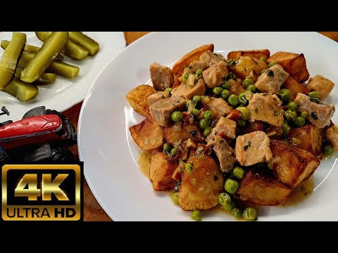 Zöldborsós sertés brassói jó szaftosan! Természetesen főtt-sült burgonyával nem sima sültkrumplival!