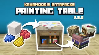 Painting Table V.2 - Craft Custom Player Heads! - Minecraft Datapack