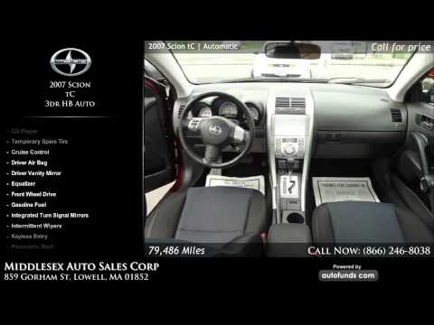 Used 2007 Scion tC | MIDDLESEX AUTO SALES CORP, Lowell, MA - SOLD