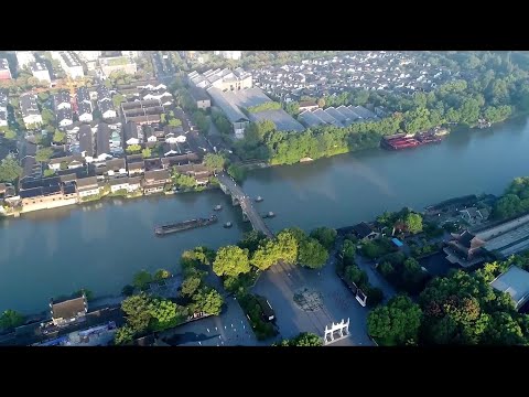 Grande Canal Pequim-Hang, que conta a história de Hangzhou, província de Zhejiang