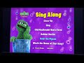 Sesame Street Sing Along 2004 DVD Menu Walkthrough
