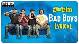 Husharu Lyrical Song | Bad Boys | Sunny M.R | Roll Rida | Sree Harsha Konuganti
