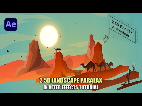2.5D Landscape Parallax Animation in After Effects Tutorial