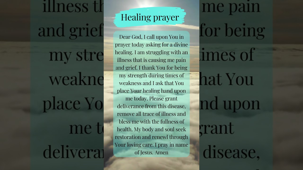 Healing prayer 🙏🕊 believe and let God heal you 🕊🙏 #heal #healing #prayer