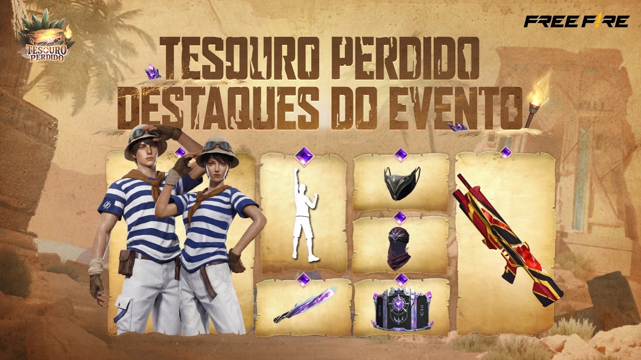 TESOURO PERDIDO - CONHEÇA O EVENTO | FREE FIRE BRASIL