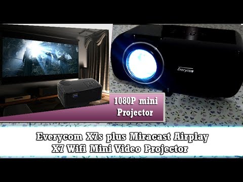 Everycom X7s Plus Android WiFi 1800 lumens 1080P HD: Unboxing and Review, EBay Aliexpress